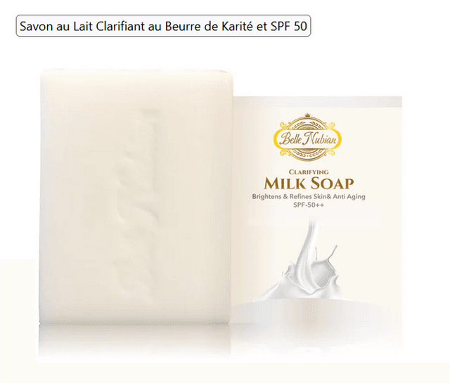 Savon au Lait Clarifiant au Beurre de Karité et SPF 50
