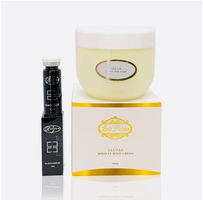 Creme miracle GLUTAX (250ml) + Sérum anti tâches noires - Image 1