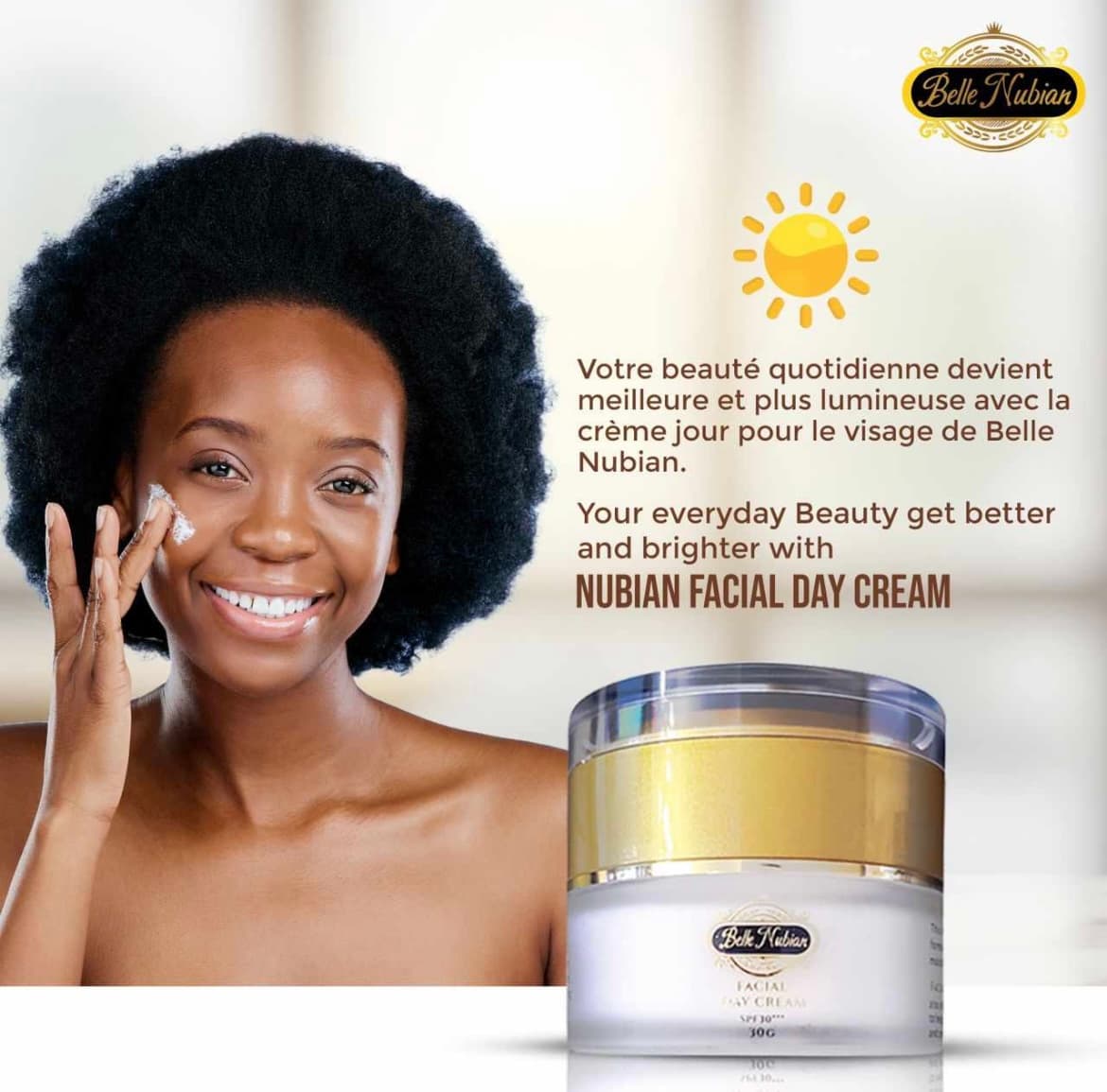 Crème de jour pour le visage avec SPF 30 - Image 1