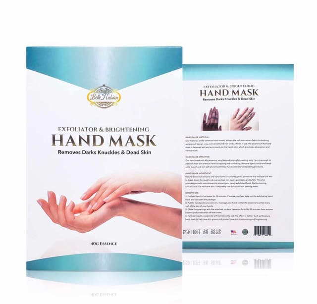 Masque pour les mains exfoliant et éclaircissant